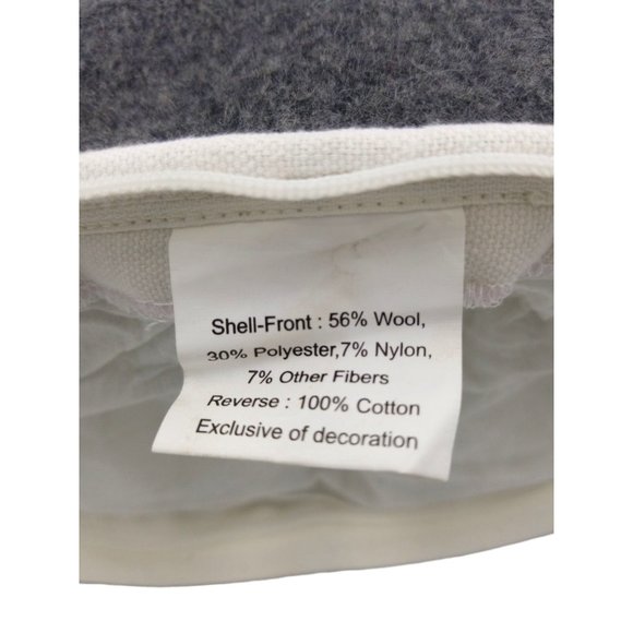 Debage Throw Pillow Reindeer Beading Snowflakes Removable Cover - Picture 4 of 8